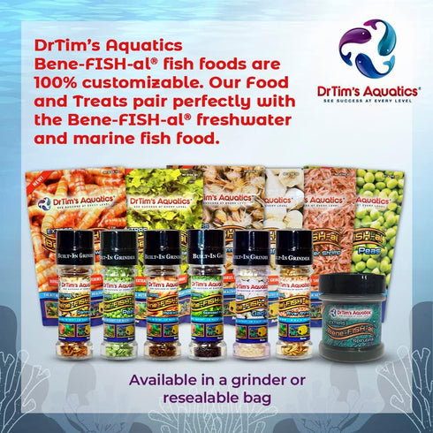 Dr. Tim’s Aquatics Bene-FISH-al Gammarus Grinder Fish Food Enhancement Refill – 0.62 Oz.