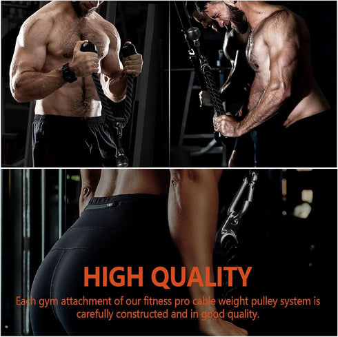 Pulley Cable Machine for Men and Women, Professional Muscle Strength Fitness LAT and Lift System for Home Gym