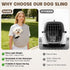 Pawfun Dog Carrier Sling for Small Dogs Cats- Hands Free Pet Sling Carrier with Mesh Lining Pocket & Safety Hook