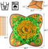 28''x28'' AWOOF Snuffle Mat Pet Dog Feeding Mat, Interactive Dog Puzzle Toys Encourages Natural Foraging Skills