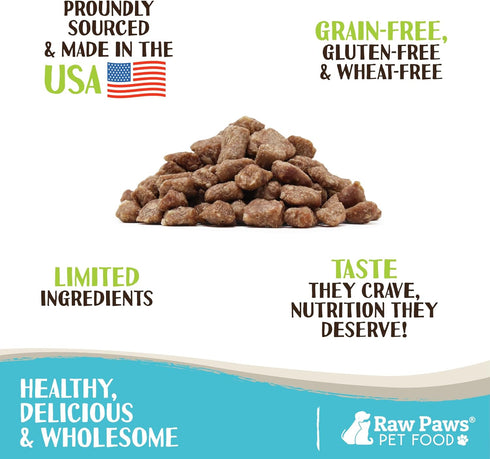 Raw Paws Freeze-Dried Pet Food for Dogs & Cats- Rabbit Recipe, 4-oz - USA Raw Rabbit Dog Treats for Training - Cat Rabbit Treats, Dog Rabbit Treats - 100% Rabbit Meat, No Added Hormones or Antibiotics