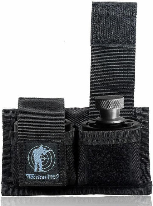 Speedloader Pouch Case Holder, Nylon Tactical Double Speedloader Belt, Universal Fit for .357 .44 from .38 to .45 Colt