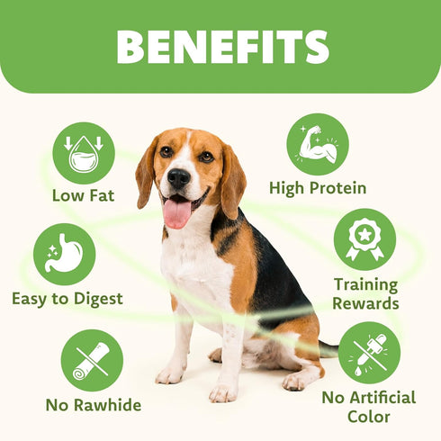 MON2SUN 25 oz Chicken Wrapped Sweet Potato Dog Treats for All Breeds, Rawhide-Free Soft Chews for Training, No