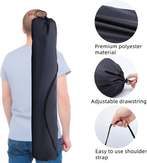 2Pcs 7.1 35.4 Inches x Camp Chair Replacement Bags, Oxford Cloth Folding Chair Carry Bag with Shoulder Strap, Heavy