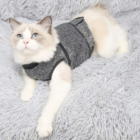 Coppthinktu Cat Anxiety Jacket - Vet Recommended Calming Solution Shirt for Cats, Anti-Anxiety Wrap for Travel &