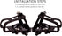 YBEKI SPD Pedals, Hybrid Pedal with Toe Clip & Straps, Suitable for Spin Bike & Indoor Exercise Bikes