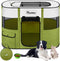 Dog Playpen, Portable Pet Playpen Cat PlayPens, 600D Oxford Dog Kennel Tent