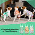 FurVeluxia 3 Pack Washable Female Dog Diapers with Adjustable Suspender, Reusable Sanitary Panties for Dogs in Heat