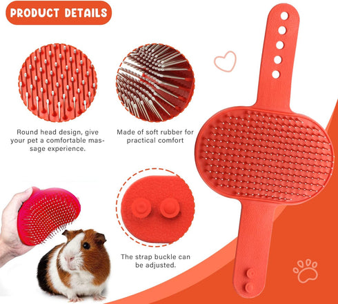 Set Trimmer Chinchilla Cat Grooming Kit with Pet Shedding Slicker Brush Nail Clipper Pet Massage Bath Glove Flea Comb