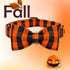 Fall Dog Collar with Bow Tie by Lionheart glory, Adjustable Halloween Dog Collar for Small Dogs