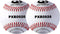 PHINIX Synthetic Leather Baseballs for Practice, Recreation Use, and Casual Games