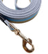 Soft Cotton Web Dog Leash, Basic Training Walking Lead, 5FT Long, 3/4 Inch Wide (Blue)
