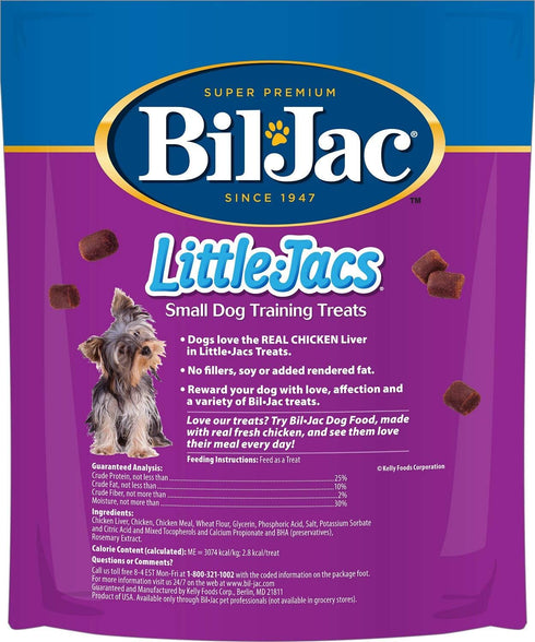 Bil-jac Little Jacs Small Dog Treat, Chicken Liver, 10 Oz (Pack of 4)