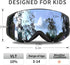 Freela Kids Ski Snowboard Goggles - Anti Fog Anti UV Goggles for Toddler(3-14) Girls Boys Snow Skiing Equipment