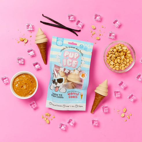 SPOT Pup Ice, Ready to Freeze at Home Dog Treats, Edible Chews for Medium Breed Dogs, 2pcs