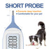 Flexible,10-Sec Cats,30 Pet Thermometer, Friendly Short Probe,Comfort Reading, Rectal Thermometer for Dogs Probe Covers