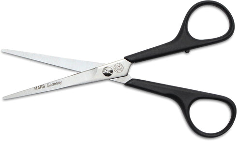 Mars Professional Stainless Steel Hair Grooming Scissors, 6" Length with Nylon Handles