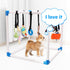 8 0-6 Puppy Play Gym with Hanging Interactive Toys, Indoor Jungle Gym for Small Dogs & Puppies Months, Adjustable PVC