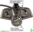 REVERE XLAIRATOR 5 Bike Floor Pump: 160 PSI, Fits Presta & Schrader Valve, Large Gauge, Extended Reach Hose for Bikes &