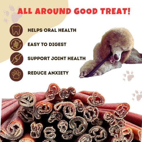 Amazing Dog Treats 12 Inch Collagen Stick, 5 Count, Collagen Bully Sticks for Dogs, No Hide Bones