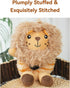 Layheld Set 2pcs) Dog Chew Toy Animal Ring Puppy Monkey Lion Sheep Zebra Elephant Design Squeaker Cute Pet Accessories