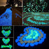 100 Pcs Colorful Glow in The Dark Pebbles for Fish Tank, Aquarium & Garden Walkway