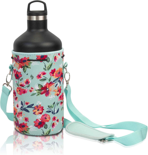 Made Easy Kit Insulated Water Bottle Carrier Neoprene Bottle Sling - Adjustable