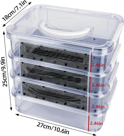 Genrico 4 Flour Breeding Kit Breeding Kit with Mesh of Levels | for with Handle | for Sugar Petaurus, Reptiles