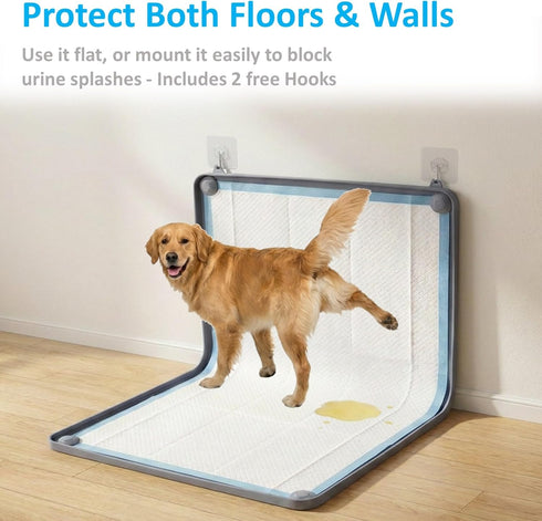 Generic 2-in-1 24x35 Silicone Dog Pee Pad Holder Tray, Large - Non-Slip Potty Training Tray for Medium & Large Dogs