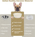 Ceramic Dog Bowls,Non-Slip Pet Feeding Dishes for Small Medium Dogs and Cats, Durable Porcelain Dog Food and Water Bowls(28oz, Cream White)