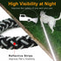 Reflective Dog Leash, Strong Nylon Rope Braided Heavy Duty for Large and Medium Dogs (Black, 6ft)