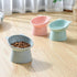 Raised Cat Bowl, Elevated Feeding Bowls with Stand, Anti Vomit Tilted Cat Food Bowl for Pets