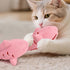 Generic 2Pcs Fish-Shaped Cat Treat Dispenser Toy, Cat Puzzle Feeder, Silicone Chew Food Feeder, Interactive Cats Treat