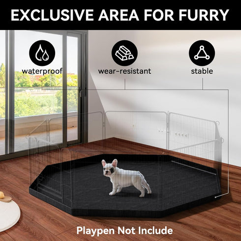 8 24 Inch PJYuCien Dog Playpen Bottom Pad(Only Bottom Pad, No Playpen)- Stabilize the Dog Play Pen, Easy to Clean