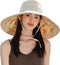 Wide Brim Sun Hat for Women, Summer Beach Bucket Fishing Hat, Packable UV Protection for Travel