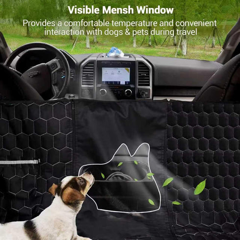 F150 1500, Hammock Meginc Dog Car Seat Cover for Trucks, Dog Seat Cover for Back Seat Protector Ram Waterproof Dog