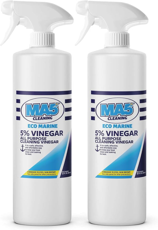 MA5x EcoMarine 5% Vinegar All Purpose Boat Cleaning Vinegar | Biodegradable Safe