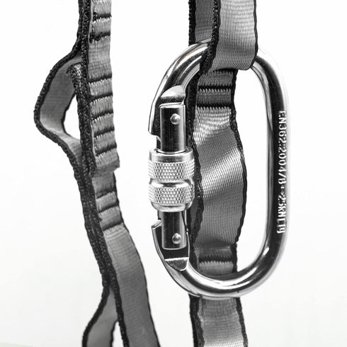 PRIOR FITNESS Yoga Straps Aerial Hammock Accessory Set - 2pcs Daisy Chain + 2pcs Carabiner