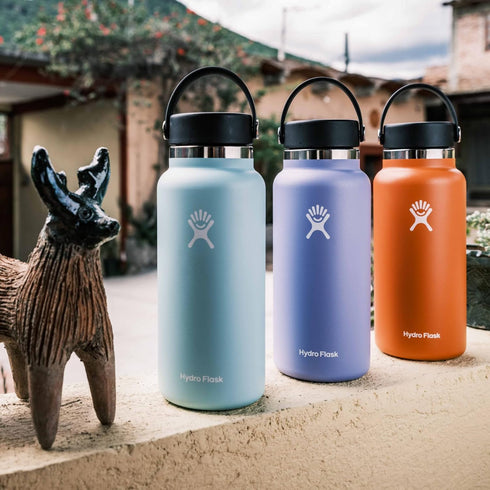 Hydro Flask Wide Mouth Stainless Steel Water Bottle, Vacuum Insulated, Leakproof Lid for Cold Drinks, Sports, Travel