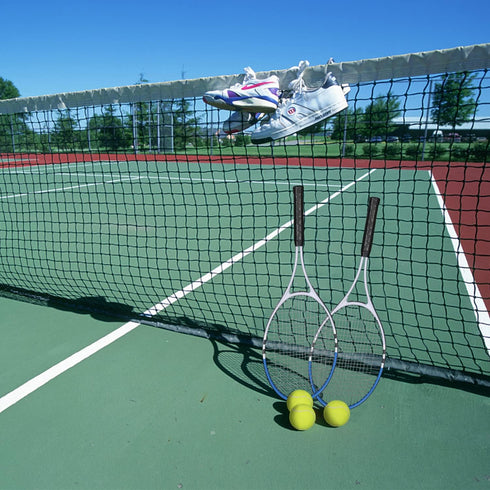 Pre-Strung Lightweight 27 Inch Tennis Racket Set for Adults, Men, Women, Students with Balls, Carry Bag, Overgrips