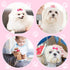 MTLEE 12 Pieces Small Dog Hair Bow Rubber Bands, Cute Puppies Hair Bows with Rhinestones, Pet Hair Accessories