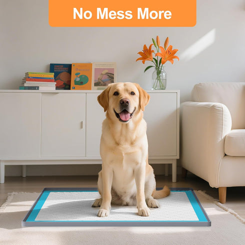 PUWANJILI Holder,25 25 Pee Pad Tray Holder for Dogs,Non-Slip Silicone Dog Puppy Pad x Square Puppy Potty Training