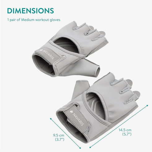 Navaris Women's Gym Gloves - Breathable, Sweat-Wicking Weight Lifting Gloves - Gym Accessories for Weightlifting