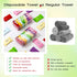 280 Count 9.5x12 Inches Hosuly Disposable Compressed Towels Tablets Bulk Soft Colorful Face Compressed Towels Compact