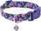 Faygarsle Cotton Dog Collar, Cute Floral Design for Small Medium Large Dogs, Soft Fancy Pet Collars for Girls, M