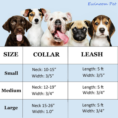 Soft Corduroy Dog Collar and Leash Set, Adjustable Cotton Collars with Metal Buckle for Small Dogs, Beige