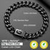 Dog Chain Collar Walking Training Collar with Secure Buckle, 19MM Black Cuban Link Heavy Duty Chew Proof Chain (19MM,
