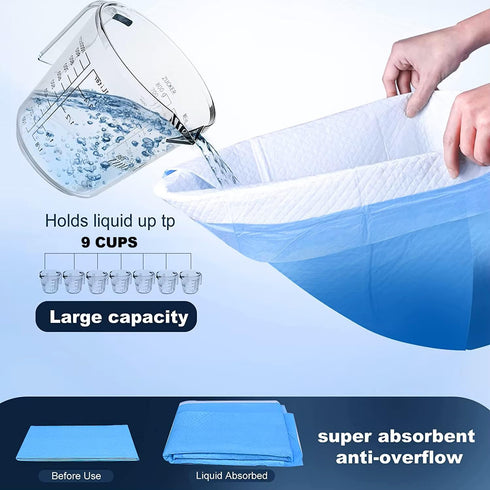 5-Layer 24x35 Inch (40 Count) Aurora Pet Dog and Puppy Pee Pads with Leak-Proof Design and Quick-Dry Surface for Potty