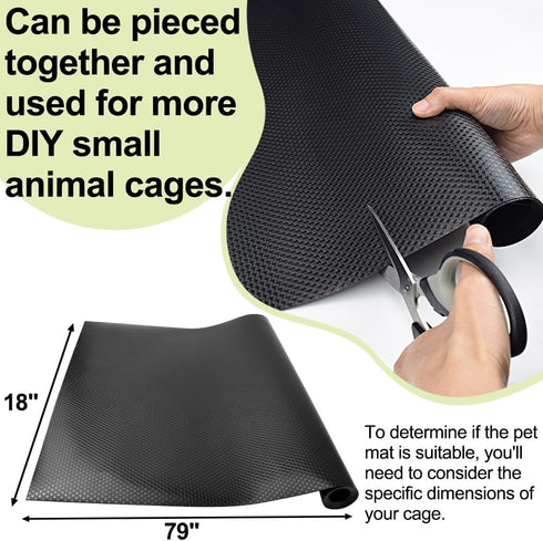 Chinchillas,18"79",1pcs, Washable Guinea Pig Bedding Cage Liner Waterproof Rabbit Bedding, Easily Cut to Suit Cage