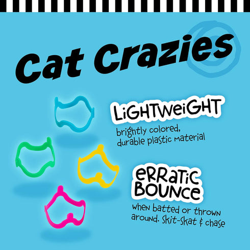 Pack 4 Count (Pack 1) Petmate Interactive Cat Toys - Cat Crazies Multi by Petmate
